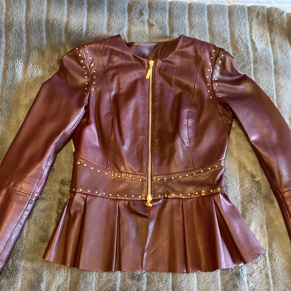 Marciano Lambs leather blazer